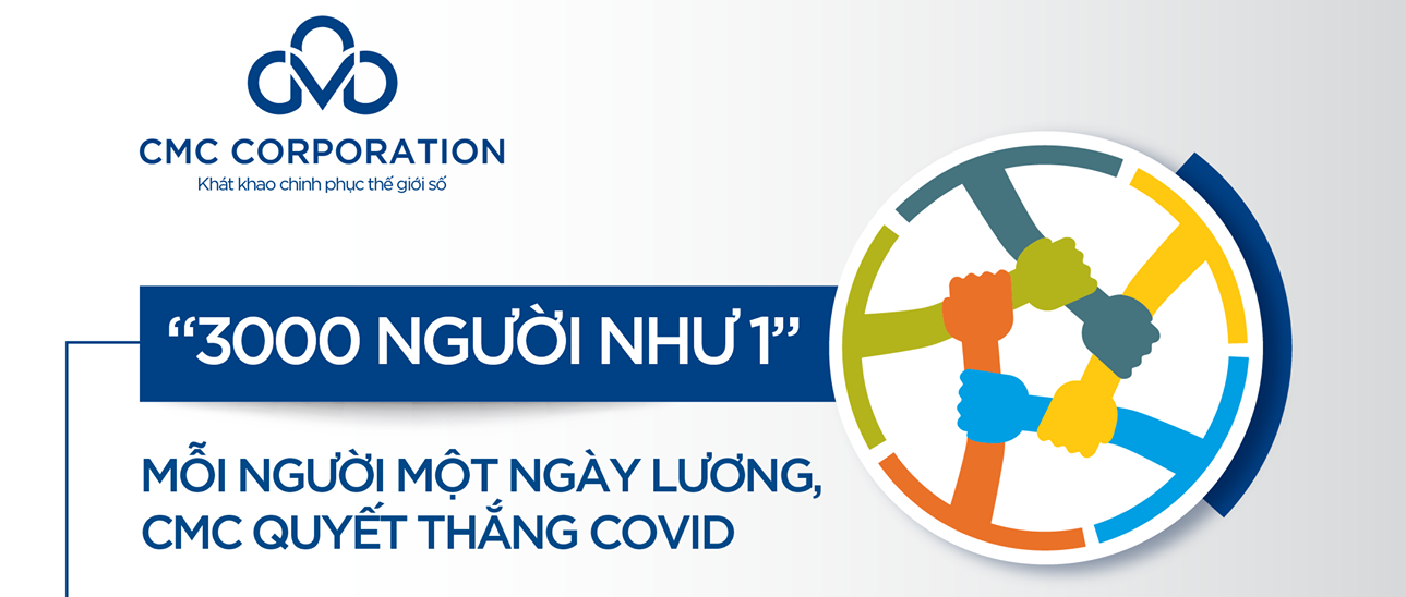 “3000 người như 1” - Mỗi người một ngày lương, CMC chung tay cùng cả nước quyết thắng COVID-19!
