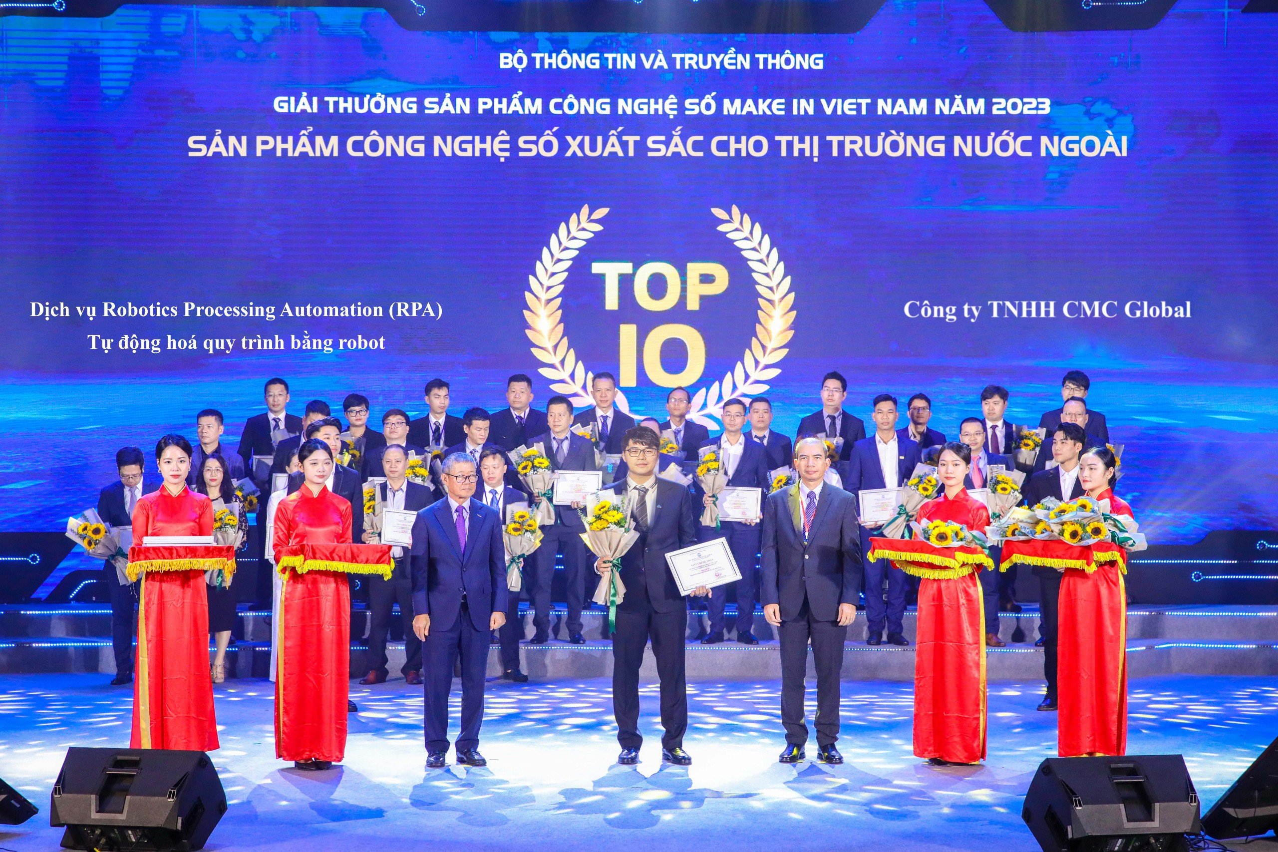CMC Global's Robotic Processing Automation Service finds its place in Top 10 Make in Vietnam 2023 Awards